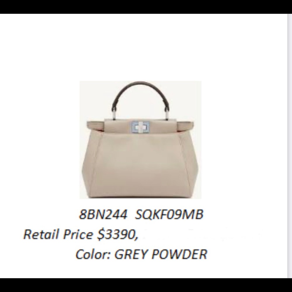 Fendi Mini Peekaboo with crossbody strap